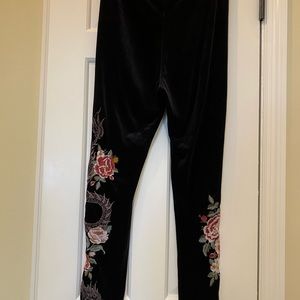 Johnny Was Drogon Velvet Leggings